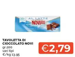 Mercatò Tavoletta di cioccolato Novi offerta