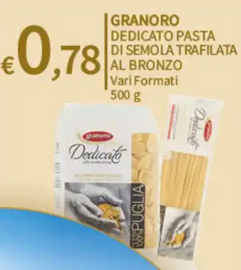Granoro dedicato pasta di semola
