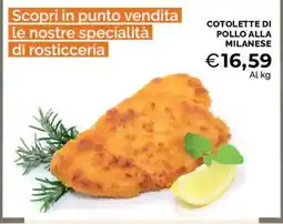 Mercatò Cotolette di pollo alla milanese offerta