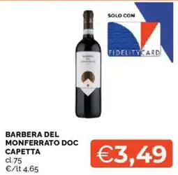 Mercatò Barbera del Monferrato Doc Capetta offerta