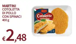 SpeSì Martini cotoletta di pollo con spinaci offerta