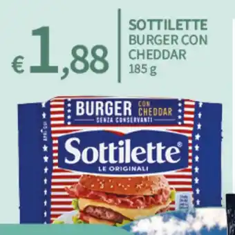 Sottilette burger con cheddar