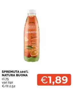 Mercatò Spremuta 100% Natura Buona Arancia offerta