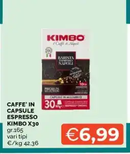 Mercatò Caffè in capsule espresso Kimbo offerta