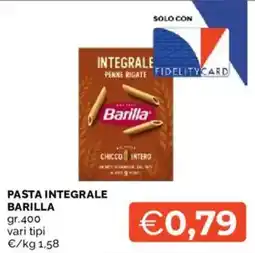 Mercatò Pasta integrale Barilla offerta