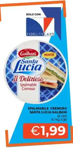 Mercatò Spalmabile cremoso Santa Lucia Galbani offerta
