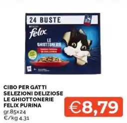 Mercatò Cibo per gatti selezioni deliziose le ghiottonerie felix purina offerta