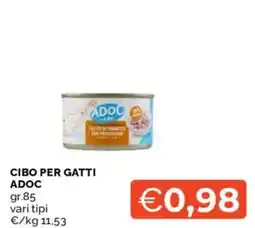Mercatò Cibo per gatti ADOC offerta