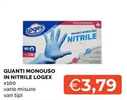 Mercatò Guanti monouso in nitrile Logex offerta