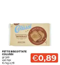 Mercatò Fette biscottate Colussi offerta