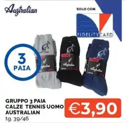 Mercatò Calze tennis uomo Australian offerta
