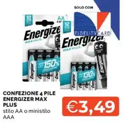 Mercatò Energizer Max Plus offerta