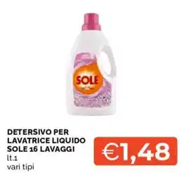 Mercatò Detersivo per lavatrice liquido Sole offerta