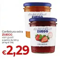 Supermercati Nonna Isa Confettura extra ZUEGG offerta