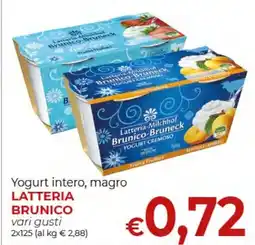 Supermercati Nonna Isa Yogurt intero, magro LATTERIA BRUNICO offerta