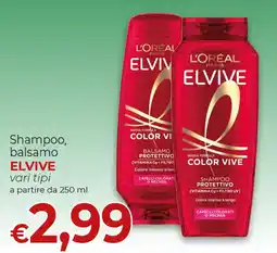 Supermercati Nonna Isa Shampoo, balsamo ELVIVE offerta