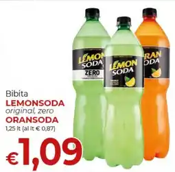 Supermercati Nonna Isa Bibita LEMONSODA original, zero ORANSODA offerta