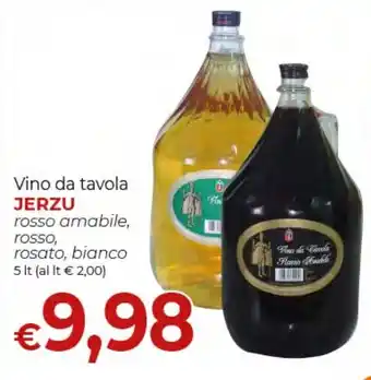 Supermercati Nonna Isa Vino da tavola Jerzu offerta