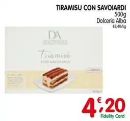 D'Ambros Tiramisù con savoiardi Dolceria Alba offerta