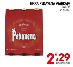 D'Ambros Birra Pedavena Ambrata offerta