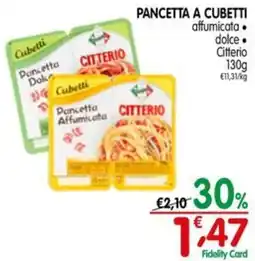 D'Ambros Pancetta a cubetti affumicata Citterio offerta