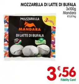 D'Ambros Mozzarella di latte di bufala Mandara offerta