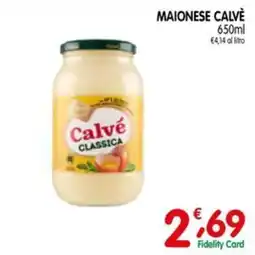 D'Ambros Maionese Calvé Classica offerta