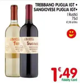 D'Ambros I Rustici Trebbiano Puglia IGT e Sangiovese Puglia IGT offerta