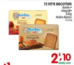 D'Ambros Fette biscottate Mulino Bianco offerta