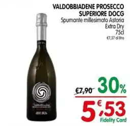 D'Ambros Valdobbiadene Prosecco Superiore DOCG Spumante millesimato Astoria Extra Dry offerta