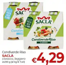 Supermercati Nonna Isa Condiverde Riso classico, leggero offerta