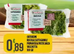 Supermercato Pollio OrtoRomi Rucola/Lattughino/PrimaVera/Misticanza Vaschetta offerta