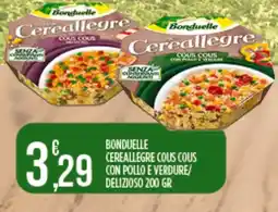 Supermercato Pollio Bonduelle Cereallegre Cous Cous con pollo e verdure offerta