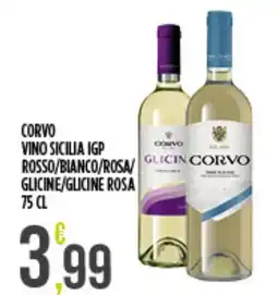 Supermercato Pollio Corvo vino sicilia igp offerta