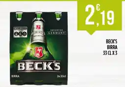 Supermercato Pollio Beck's birra offerta