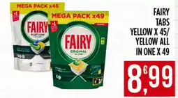 Supermercato Pollio Fairy tabs yellow all in one offerta