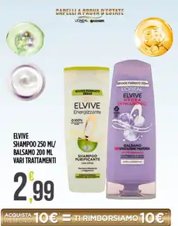 Supermercato Pollio Elvive shampoo e balsamo offerta