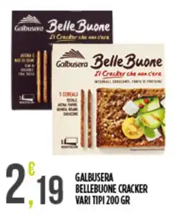 Supermercato Pollio Galbusera Bellebuone cracker offerta