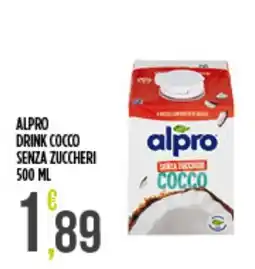 Supermercato Pollio Alpro drink cocco senza zuccheri offerta