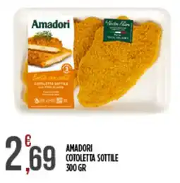 Supermercato Pollio Amadori cotoletta sottile offerta