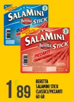 Supermercato Pollio Beretta Salamini Stick Piccanti offerta