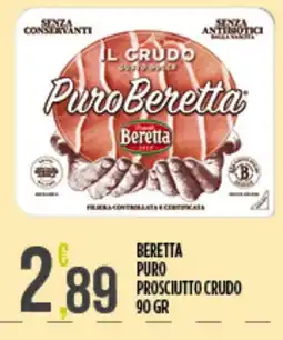 Supermercato Pollio PuroBeretta prosciutto crudo offerta