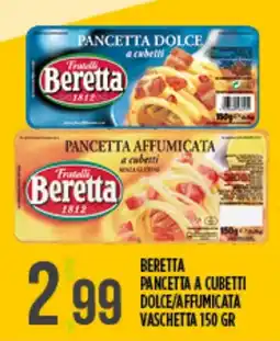 Supermercato Pollio Beretta pancetta a cubetti offerta