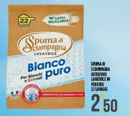 Supermercato Pollio Spuma di sciampagna lavatrice bianco puro offerta