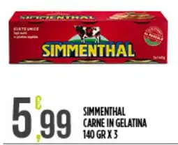 Supermercato Pollio Simmenthal carne in gelatina offerta