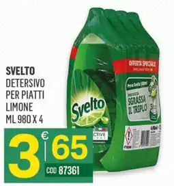 Tutto Risparmio Cash&Carry Svelto Detersivo per piatti Limone offerta