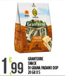Supermercato Pollio GranTerre Snack di Grana Padano DOP offerta