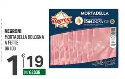 Tutto Risparmio Cash&Carry Negroni mortadella bologna offerta
