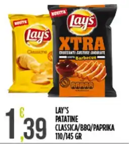 Supermercato Pollio Lay's patatine classica offerta