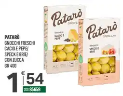 Tutto Risparmio Cash&Carry Patarò gnocchi freschi offerta